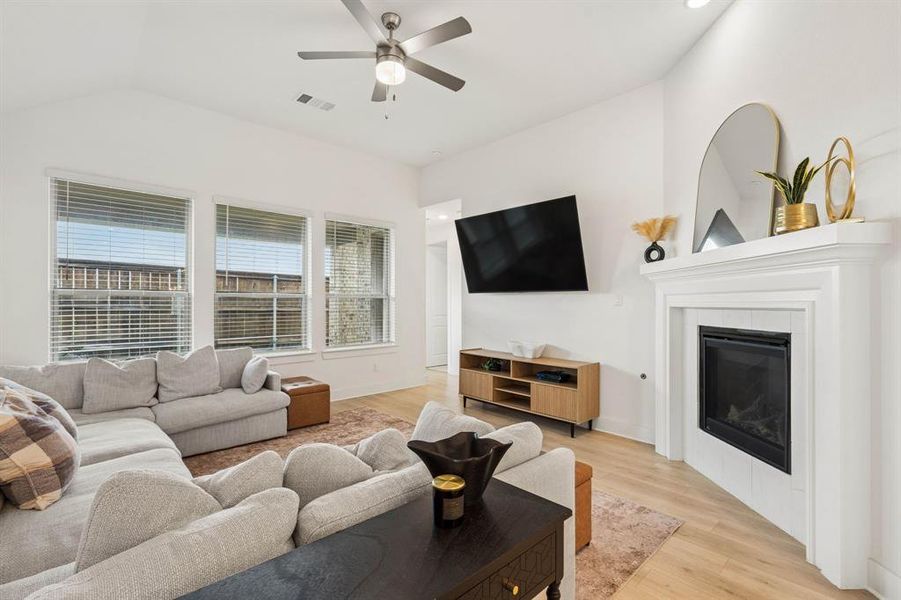 Furnished interior view inside a new home in Cottages of Celina, Celina (Image 13). Furnished interior view inside a new home in Cottages of Celina, Celina (Image 13).