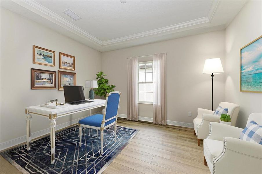 Furnished interior view inside a new home in Crosswind Point, Parrish (Image 4).