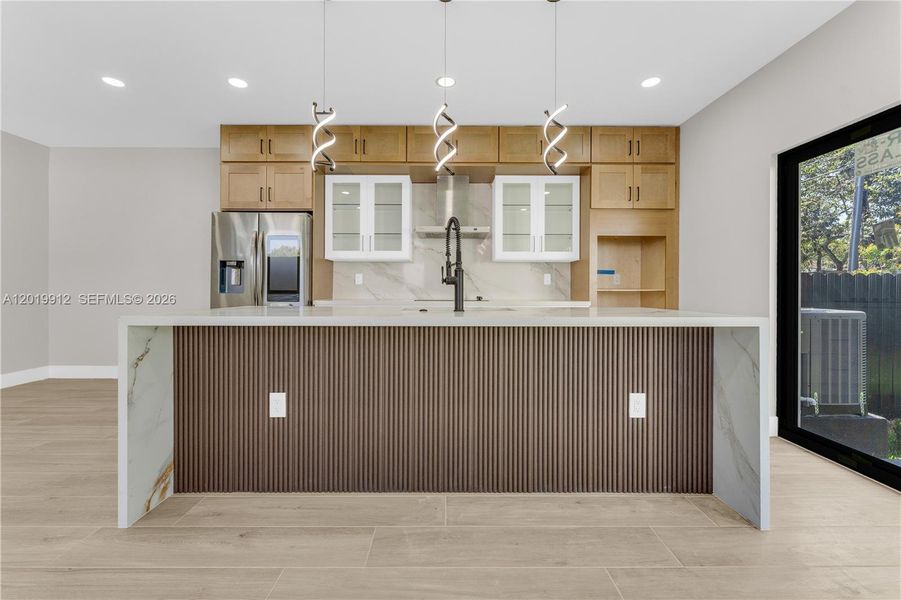 Furnished interior view inside a new home in , Miami (Image 12).