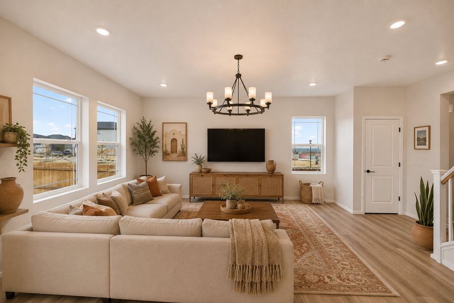 Furnished interior view inside a new home in Lake Bluff, Greeley (Image 3).