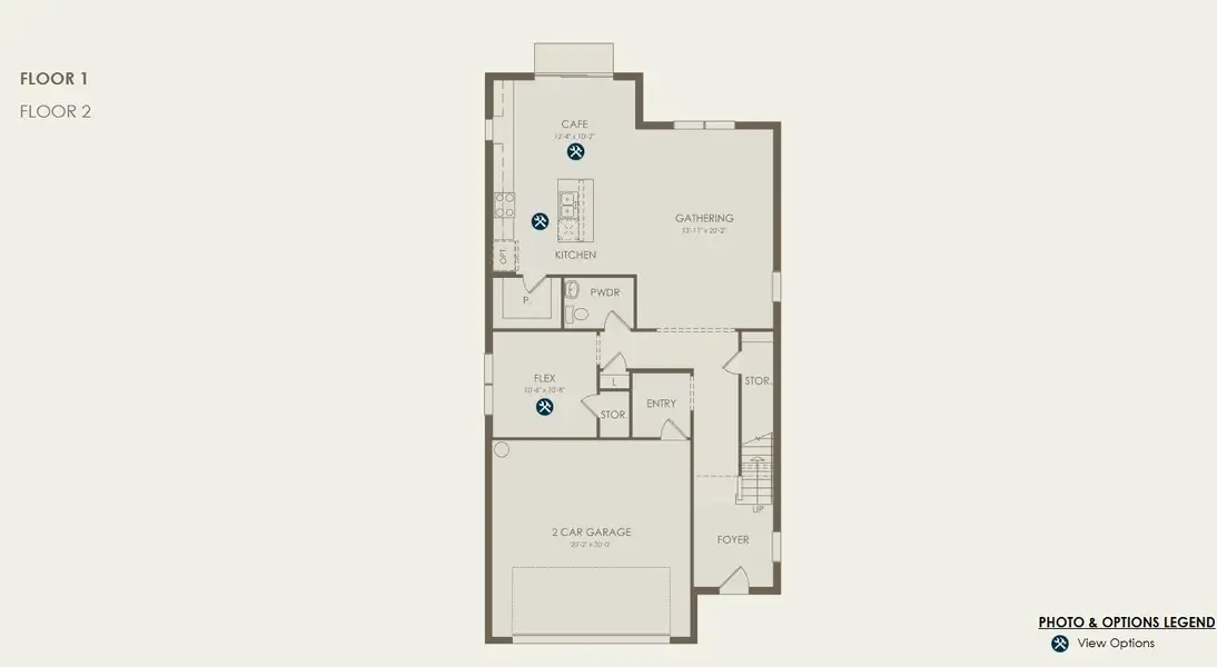 2D floor plan layout of this home in Seaire, Parrish, FL (Image 3).