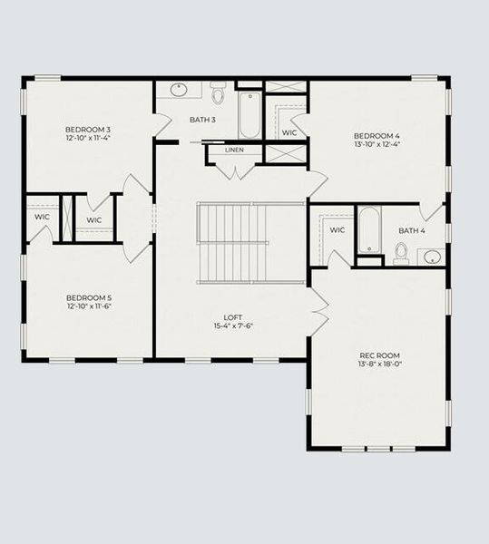 2D floor plan layout of this home in , Wando, SC (Image 5).