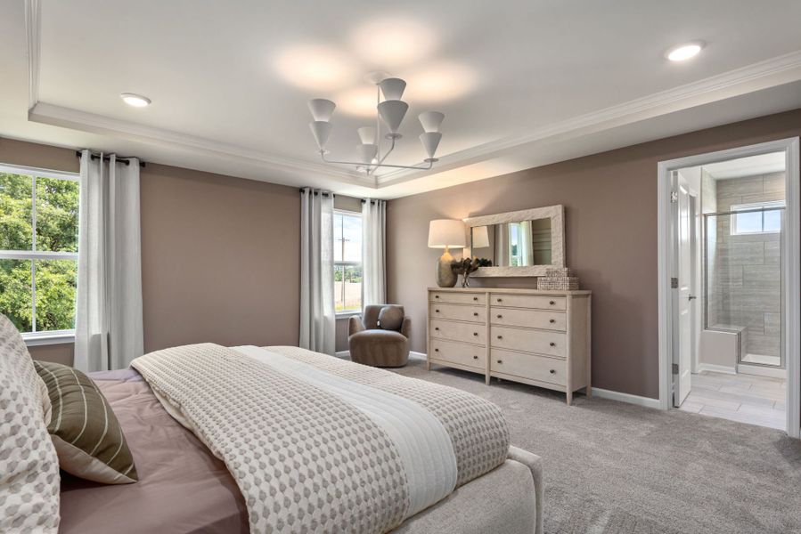 Furnished interior view inside a new home in Providence Oaks, Fuquay Varina (Image 17).