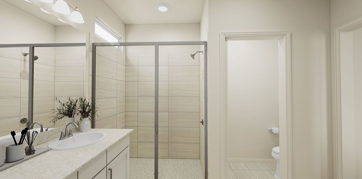 Representative furnished interior of a home built from the 1 by Tri Pointe Homes in Sugar Mill Village, Longmont (Image 23).