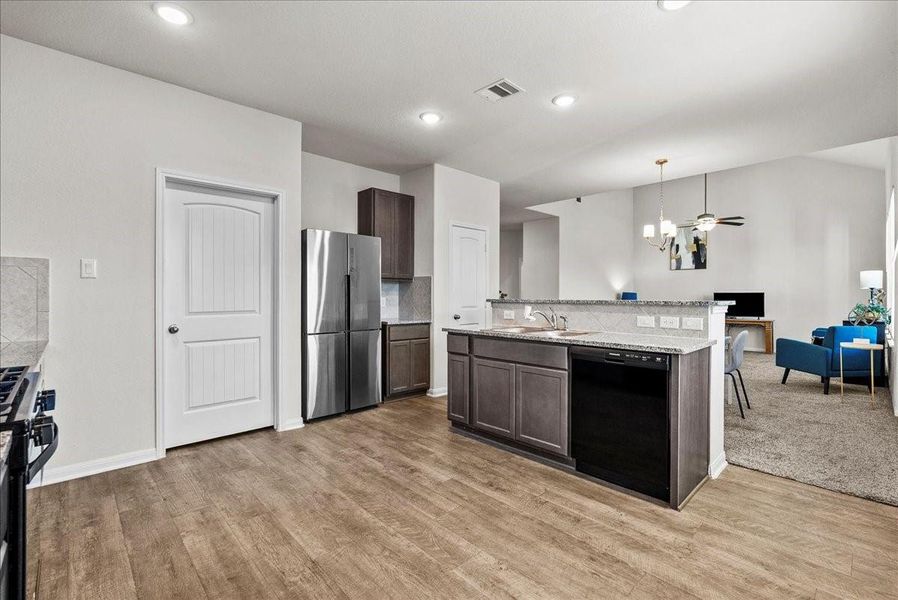 Furnished interior view inside a new home in Mecom Way, Hitchcock (Image 6). Furnished interior view inside a new home in Mecom Way, Hitchcock (Image 6).