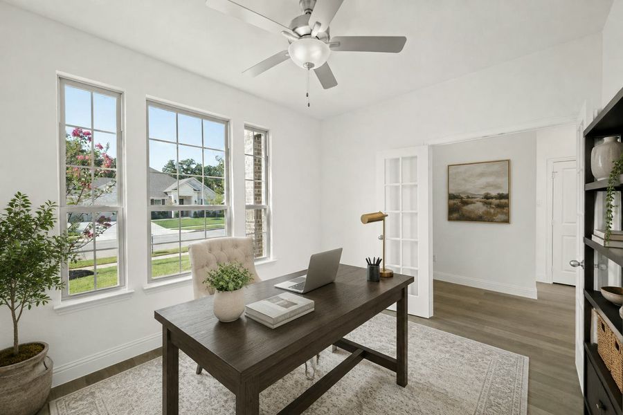 Furnished interior view inside a new home in Stone Eagle, Azle (Image 5).