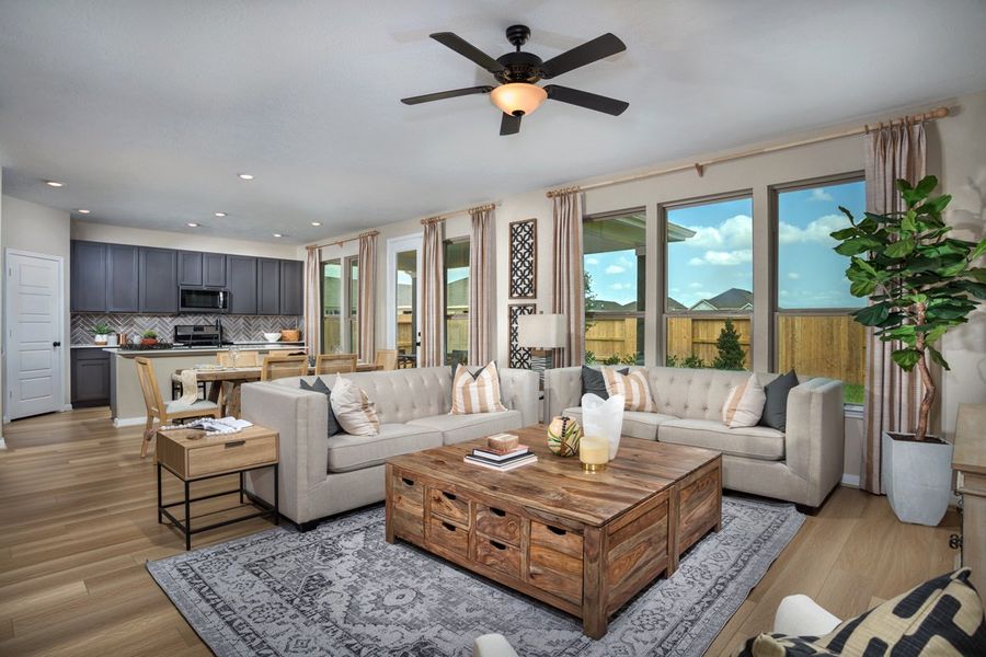 Representative furnished interior of a home built from the 2596 Modeled by KB Home in Olympia Falls, Fresno (Image 3). Representative furnished interior of a home built from the 2596 Modeled by KB Home in Olympia Falls, Fresno (Image 3).