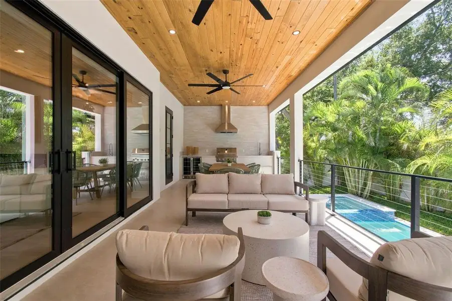 Exterior details and patio area of a home in , Tampa (Image 34). Exterior details and patio area of a home in , Tampa (Image 34).