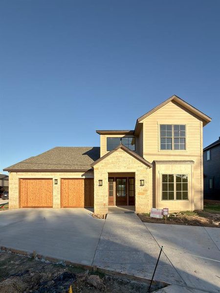 In-progress construction of a new home in , Roanoke, TX (Image 32).