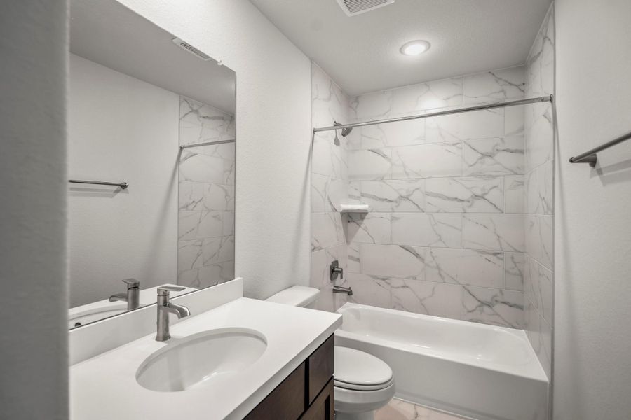 Furnished interior view inside a new home in Artavia 70′ Lots, Conroe (Image 11).