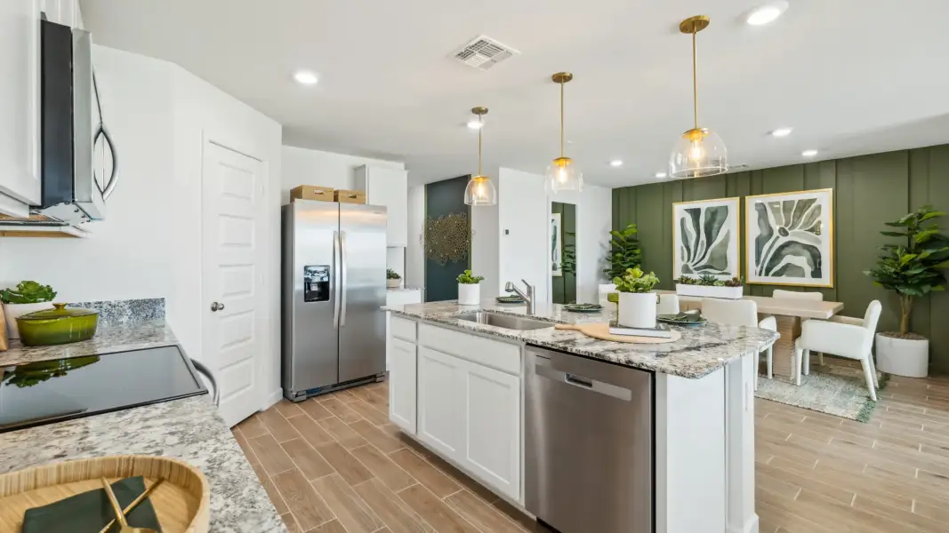 Representative furnished interior of a home built from the Easton by D.R. Horton in Citrus Pointe, Phoenix (Image 12).