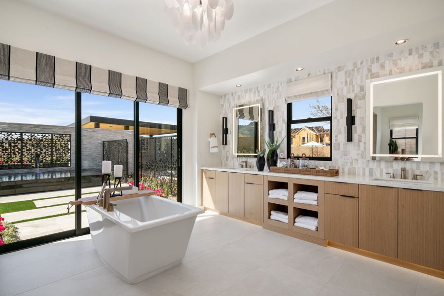 Representative furnished interior of a home built from the Cheval by Camelot Homes in Shadow Ridge, Scottsdale (Image 56).