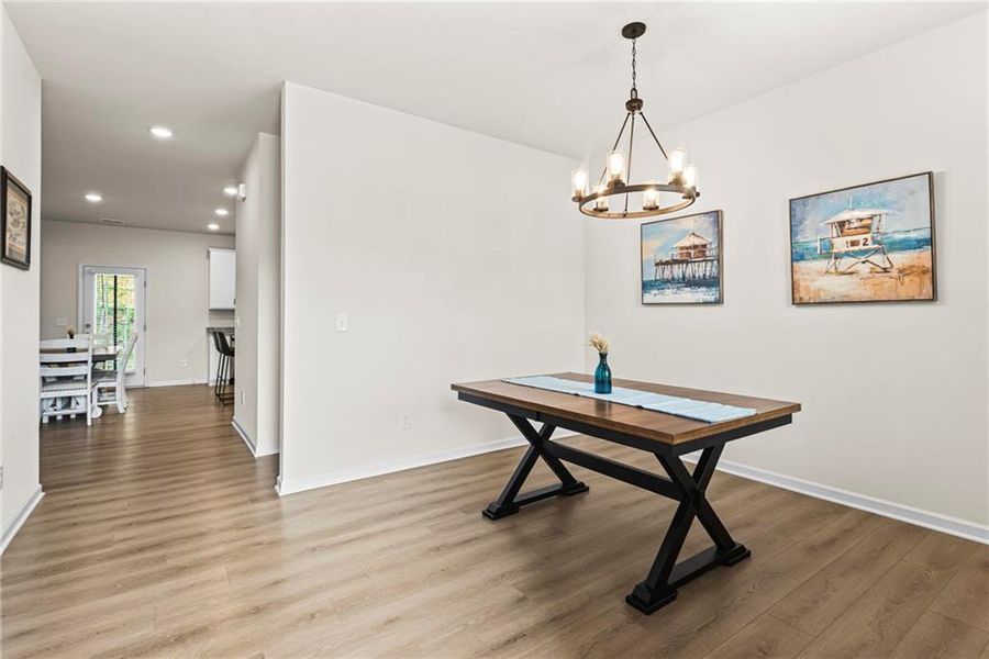 Furnished interior view inside a new home in Victoria Heights, Dallas (Image 5).