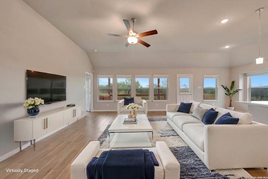 Furnished interior view inside a new home in Chaparral Ranch, Floresville (Image 11). Furnished interior view inside a new home in Chaparral Ranch, Floresville (Image 11).