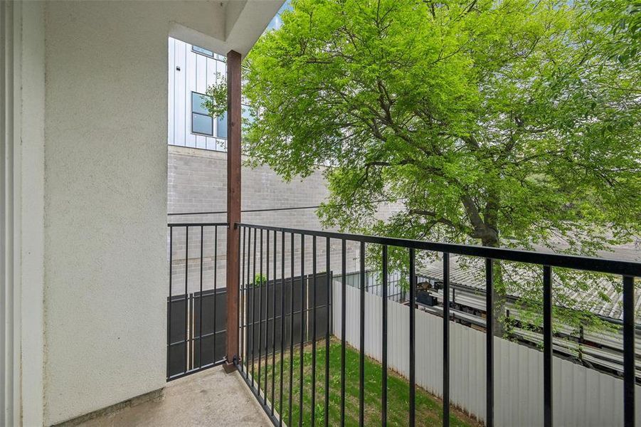 Exterior details and patio area of a home in , Dallas (Image 33).