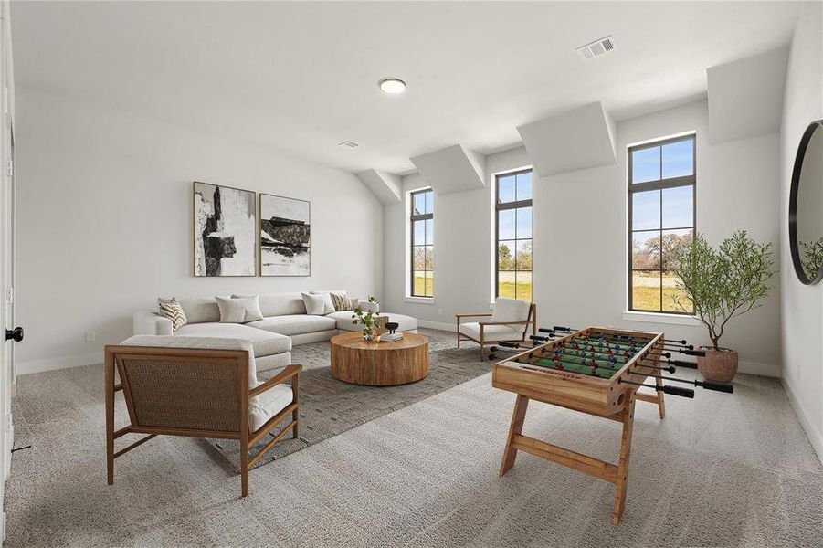 Furnished interior view inside a new home in Chatham Reserve, Providence Village (Image 26).