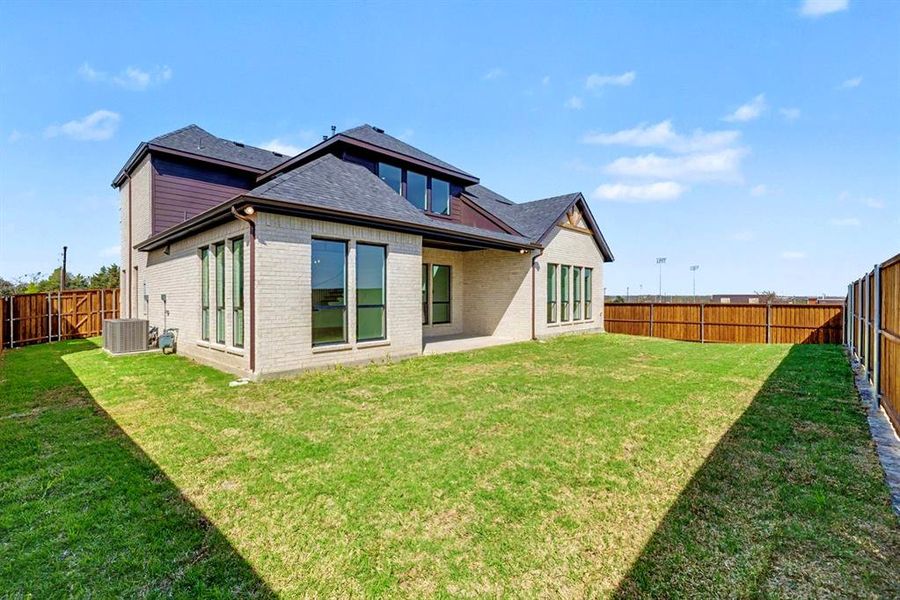 Exterior details and patio area of a home in , Prosper (Image 3). Exterior details and patio area of a home in , Prosper (Image 3).