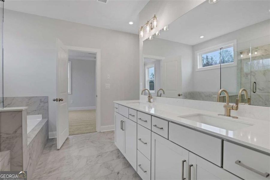 Furnished interior view inside a new home in The Paddocks at Doc Hughes, Buford (Image 32).