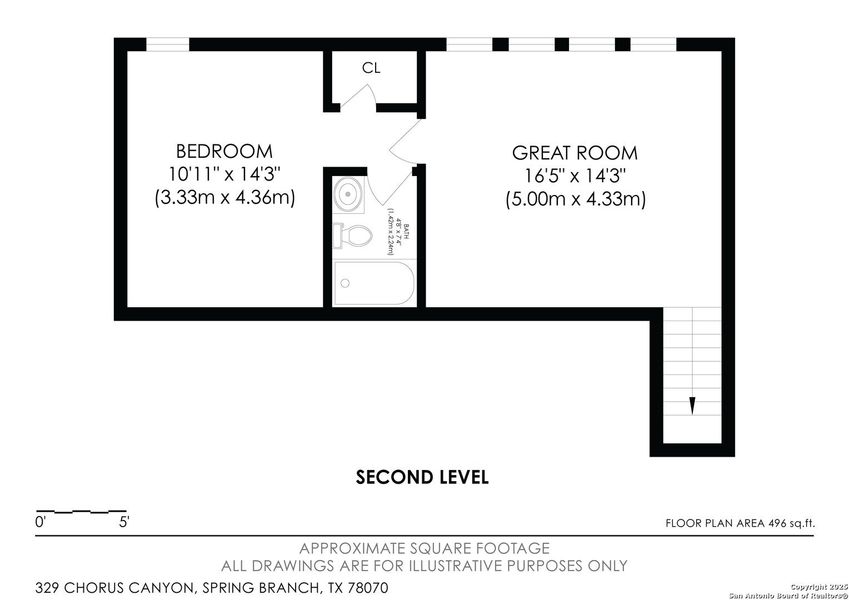 2D floor plan layout of this home in The Preserve at Singing Hills 50's, Spring Branch, TX (Image 3).