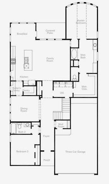 Floor plan of first level.