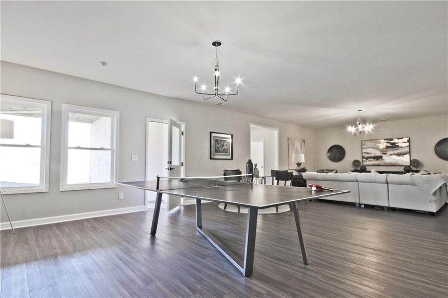 Furnished interior view inside a new home in Courtyards at Traditions, Cumming (Image 34).