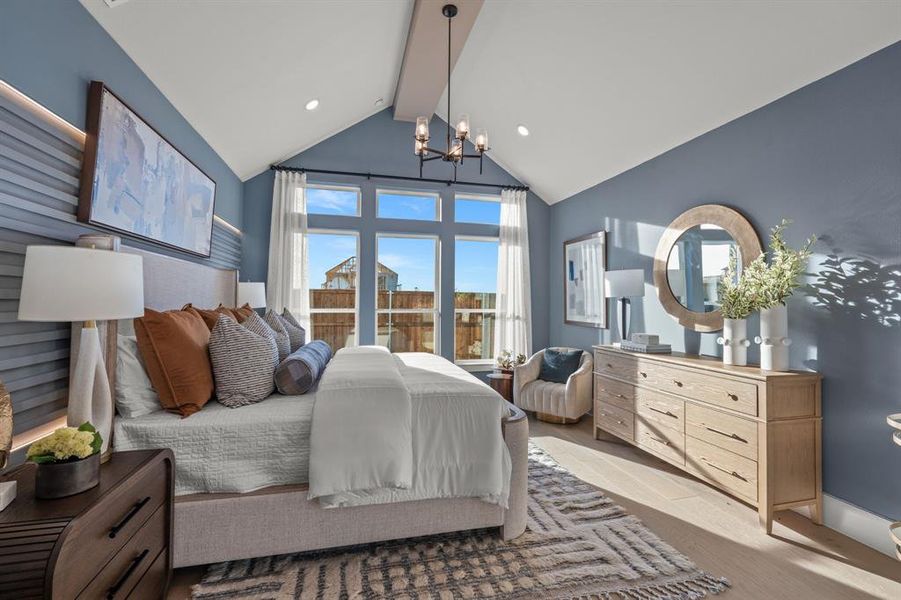 Furnished interior view inside a new home in East Village - Classic Series, Frisco (Image 16).