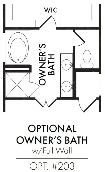 Master Bath – Tub Shower Full Wall