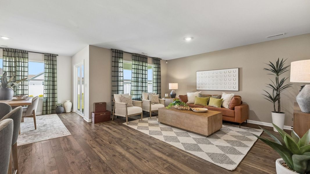 Representative furnished interior of a home built from the Aria by D.R. Horton in CDJ Farms, Portland (Image 16).