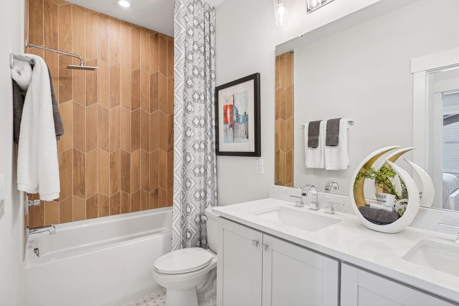 Representative furnished interior of a home built from the Sampson by Tri Pointe Homes in The Townes at NoVi, Pittsboro (Image 12).