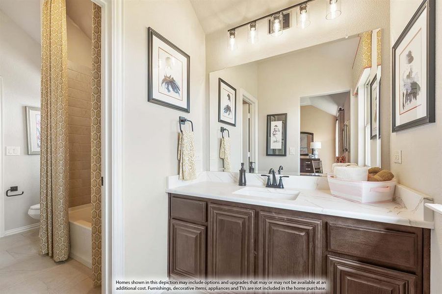 Furnished interior view inside a new home in The Lakes at Parks of Aledo, Aledo (Image 35).