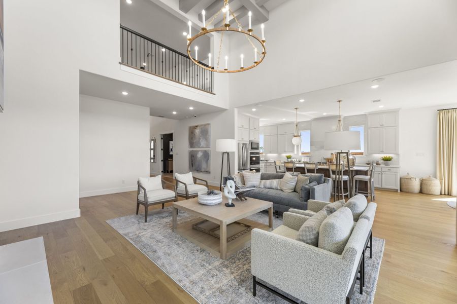 Representative furnished interior of a home built from the 6051 by Tradition Homes in StarView, Prosper (Image 14).