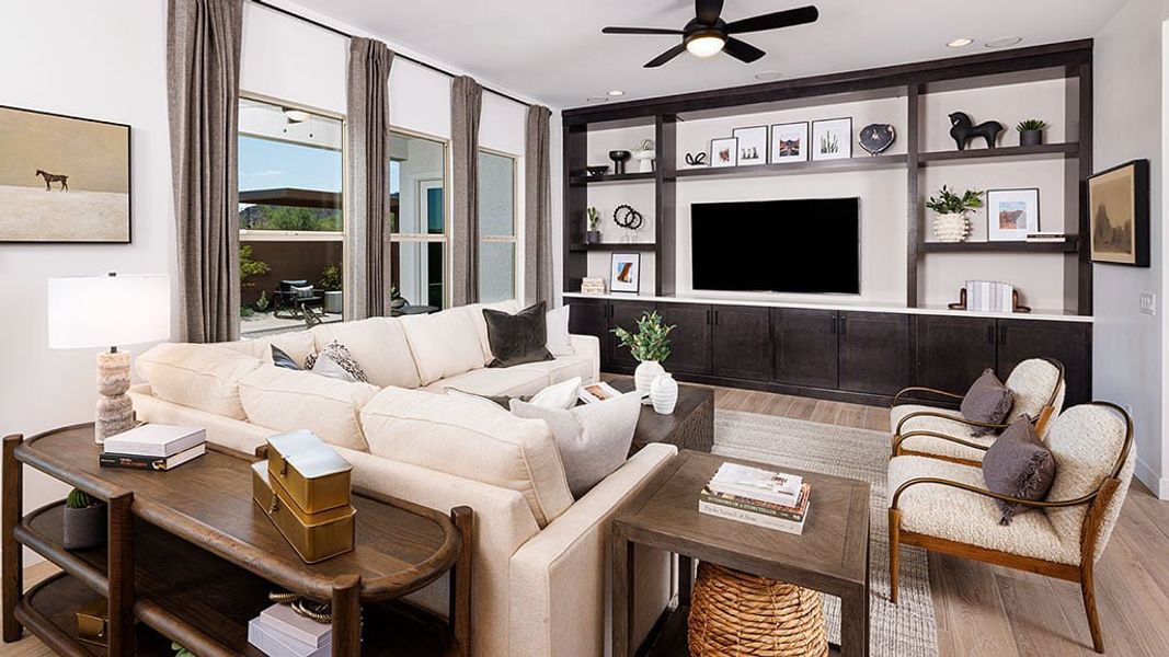 Representative furnished interior of a home built from the Cascade by Taylor Morrison in Saddleback, Peoria (Image 6). Representative furnished interior of a home built from the Cascade by Taylor Morrison in Saddleback, Peoria (Image 6).