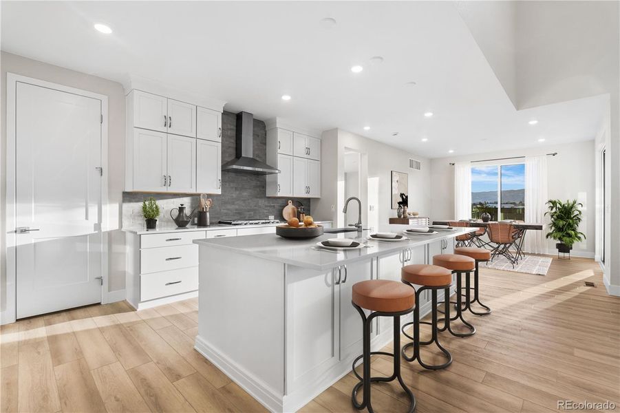 Furnished interior view inside a new home in Stargaze at Solstice, Littleton (Image 11).