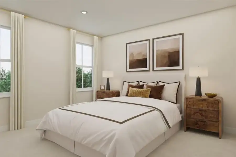 Representative furnished interior of a home built from the Sullivan by Ryan Homes in Kelton, Charlotte (Image 11).