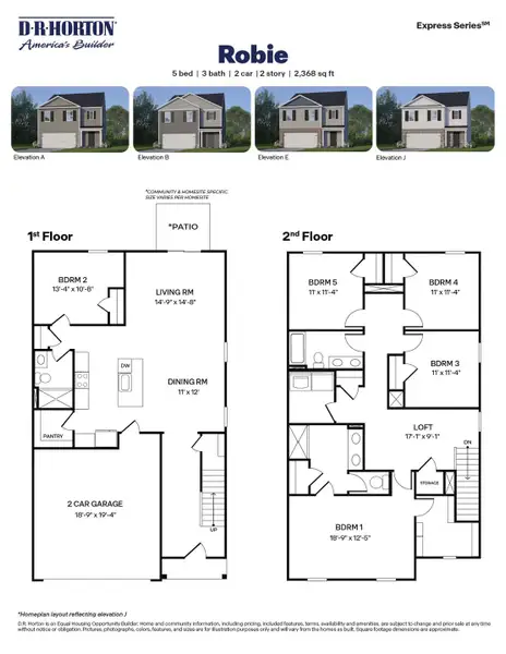 2D floor plan layout for the Robie by D.R. Horton in Carver Station, Durham, NC (Image 3). 2D floor plan layout for the Robie by D.R. Horton in Carver Station, Durham, NC (Image 3).
