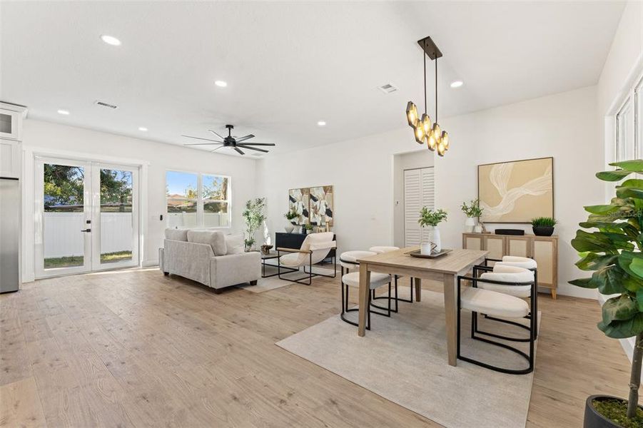Furnished interior view inside a new home in , Tampa (Image 37). Furnished interior view inside a new home in , Tampa (Image 37).