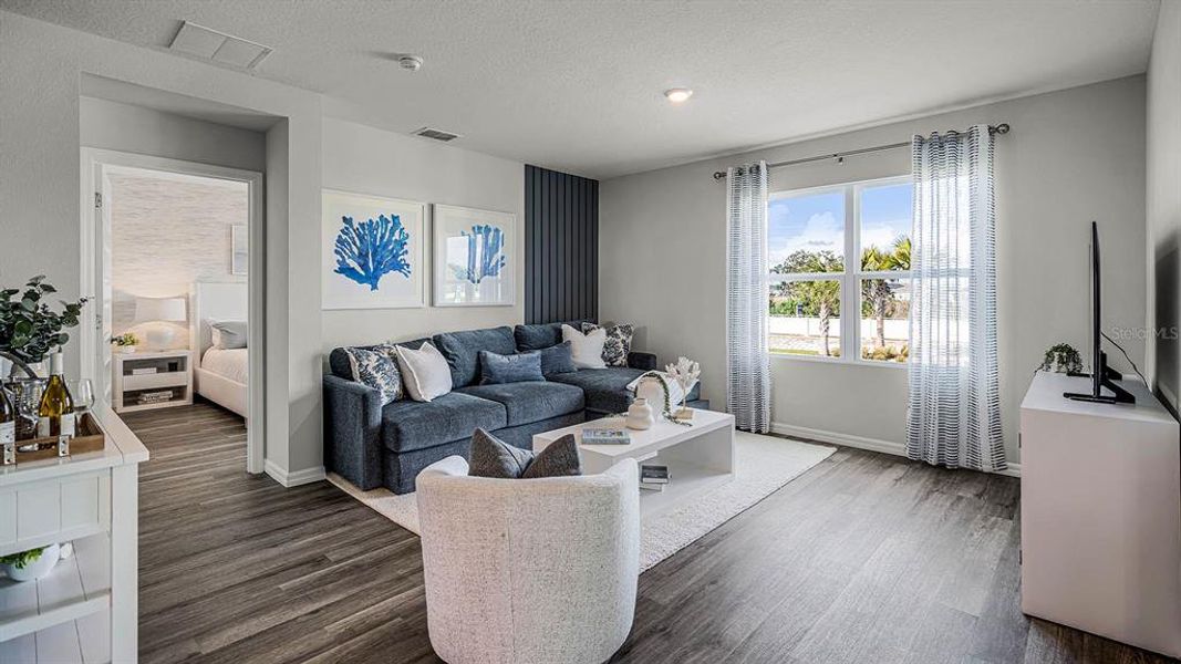 Furnished interior view inside a new home in , Winter Haven (Image 5). Furnished interior view inside a new home in , Winter Haven (Image 5).
