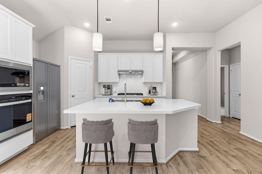 Furnished interior view inside a new home in Grand Central Park, Conroe (Image 5). Furnished interior view inside a new home in Grand Central Park, Conroe (Image 5).