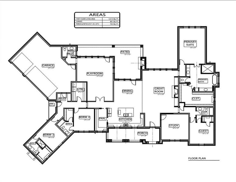 2D floor plan layout of this home in , Aledo, TX (Image 3).