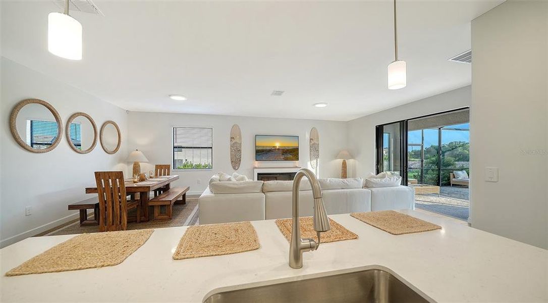 Furnished interior view inside a new home in Lorraine Lakes at Lakewood Ranch, Lakewood Ranch (Image 15).