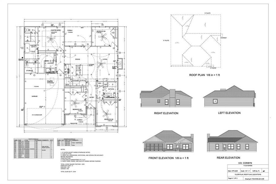 2D floor plan layout of this home in , Tuscola, TX (Image 1).