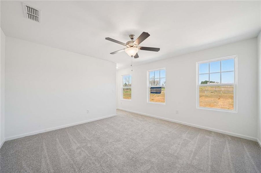 Spacious, unfurnished interior of a new home in Eastlyn Crossing, Flowery Branch (Image 14). Spacious, unfurnished interior of a new home in Eastlyn Crossing, Flowery Branch (Image 14).