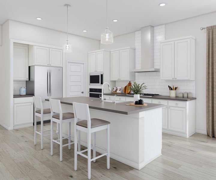 Representative furnished interior of a home built from the Aspen by Tri Pointe Homes in Lariat, Liberty Hill (Image 8).