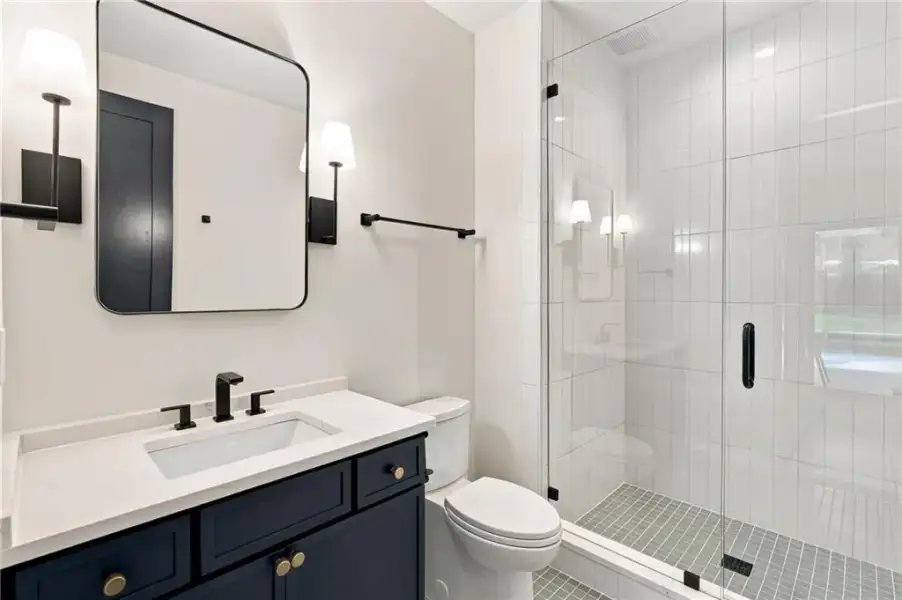 Furnished interior view inside a new home in , Atlanta (Image 66).