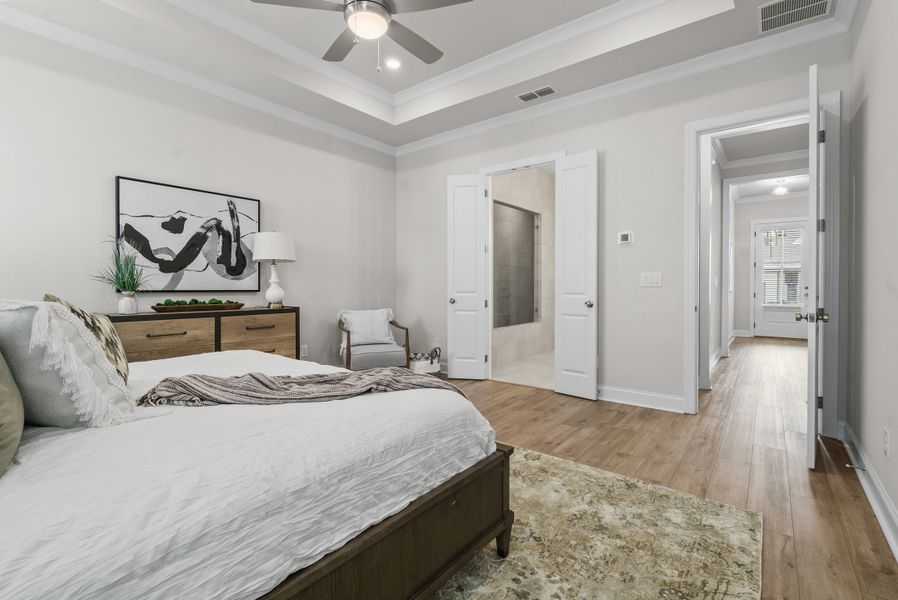 Representative furnished interior of a home built from the The Bullard by The Providence Group in Promenade at Sawnee Village, Cumming (Image 29).