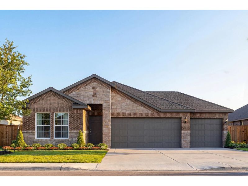 The Laguna C with 3-Car Garage