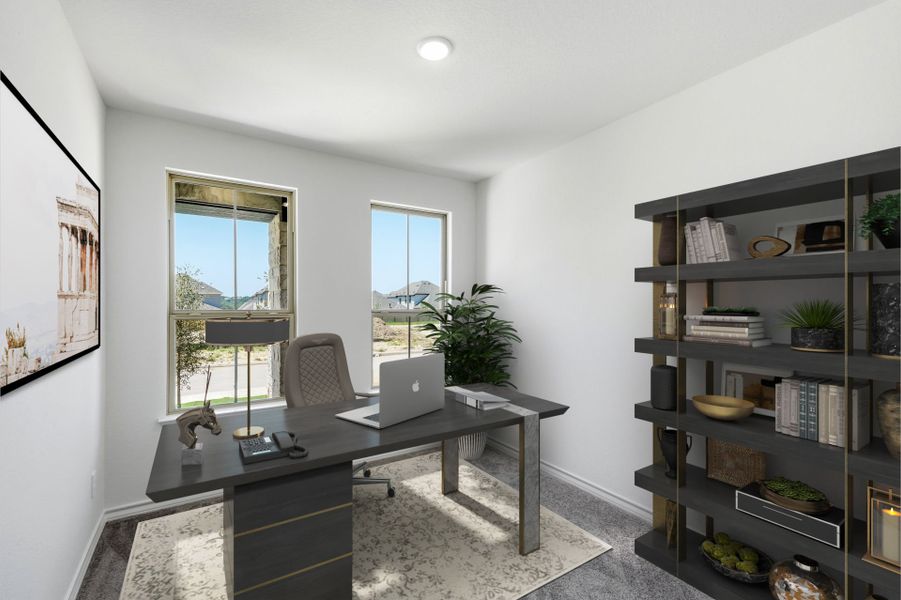 Furnished interior view inside a new home in Bison Ridge, San Antonio (Image 10). Furnished interior view inside a new home in Bison Ridge, San Antonio (Image 10).