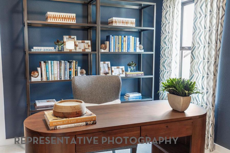 Furnished interior view inside a new home in Santa Rita Ranch, Liberty Hill (Image 21).