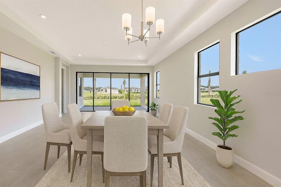 Furnished interior view inside a new home in Woodland Preserve, Parrish (Image 10).
