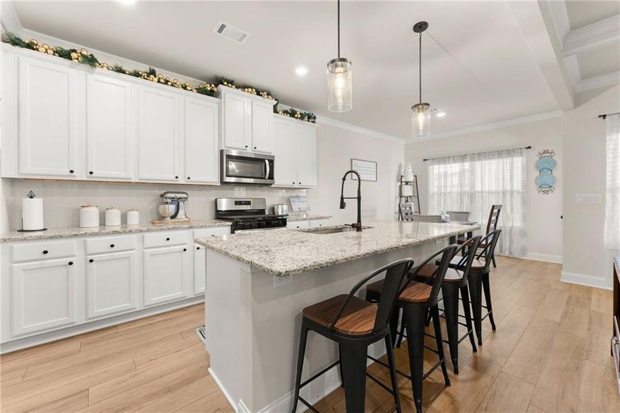 Furnished interior view inside a new home in , Auburn (Image 7).